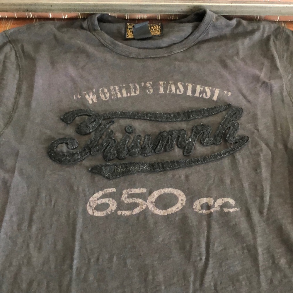 Lucky Brand Triumph motorcycles T-shirt